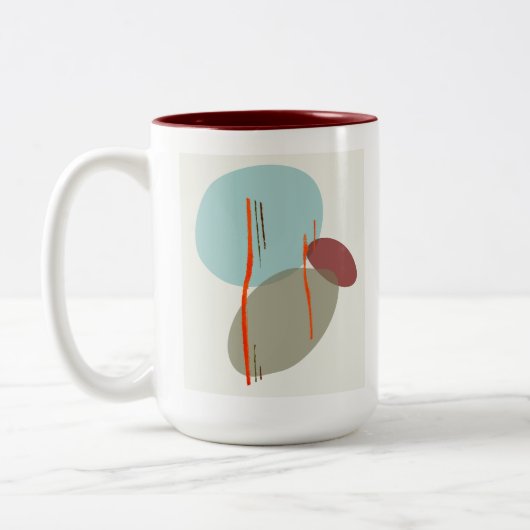 Tasse 2 Couleurs Formes Boho (Gauche)