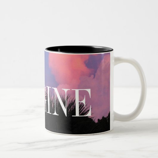 Tasse 2 Couleurs Formes de nuage (Droit)
