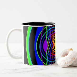 Tasse 2 Couleurs Formes géométriques des couleurs arc-en-ciel
