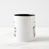 Tasse 2 Couleurs Formule de café pour enseignants (Centre)