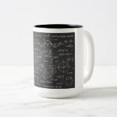 Tasse 2 Couleurs Formule mathématique (Devant droit)