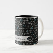 Tasse 2 Couleurs Formules mathématiques (Devant droit)