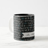 Tasse 2 Couleurs Formules mathématiques (Devant gauche)