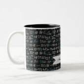 Tasse 2 Couleurs Formules mathématiques (Gauche)