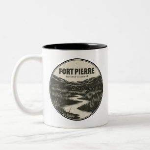Tasse 2 Couleurs Fort Pierre National Grassland South Dakota Stream
