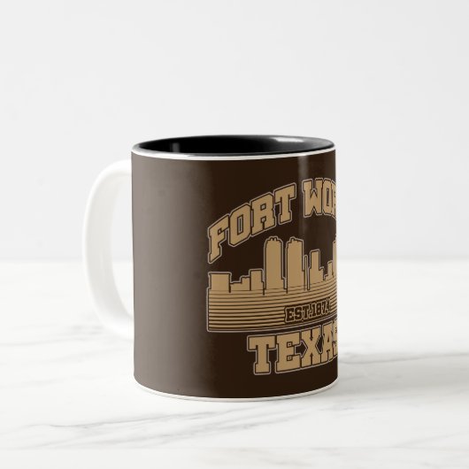 Tasse 2 Couleurs Fort Worth, Texas (Devant gauche)