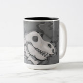 Tasse 2 Couleurs Fossile de dinosaure (Devant droit)