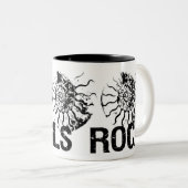 Tasse 2 Couleurs FOSSILES ROCHE Ammonite (Devant droit)