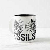 Tasse 2 Couleurs FOSSILES ROCHE Ammonite (Devant gauche)