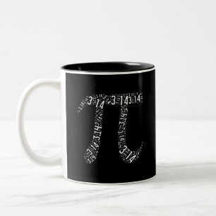 Tasse 2 Couleurs Fou de maths Pi
