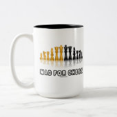 Tasse 2 Couleurs Fou d'échecs (échiquier réfléchissant) (Gauche)