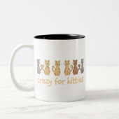 Tasse 2 Couleurs Fou pour des minous (Gauche)