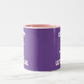 Tasse 2 Couleurs Fou Ultra Running Girl (Centre)