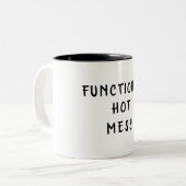 Tasse 2 Couleurs Fouillis Fonctionnel (Devant gauche)