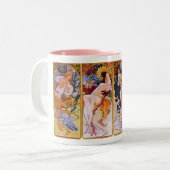 Tasse 2 Couleurs Four Seasons by Alfons Mucha (Devant gauche)