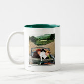 Tasse 2 Couleurs Fourche sur la route (Gauche)