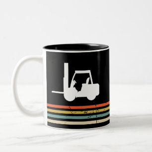 Tasse 2 Couleurs Fourche vintage