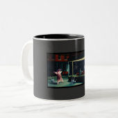 Tasse 2 Couleurs Fourmilier de Nighthawks (Devant gauche)