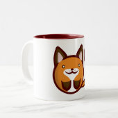 Tasse 2 Couleurs Fox de Chibi (Devant gauche)