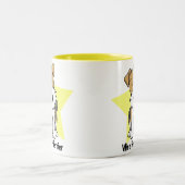 Tasse 2 Couleurs Fox Terrier de fil d'étoile de Kawaii (Centre)
