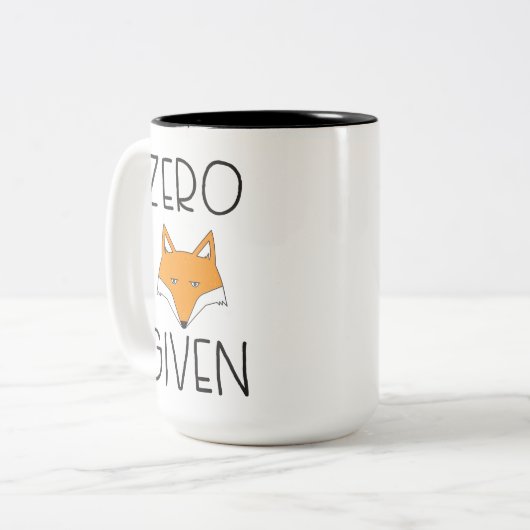 Tasse 2 Couleurs Fox zéro donné (Devant gauche)