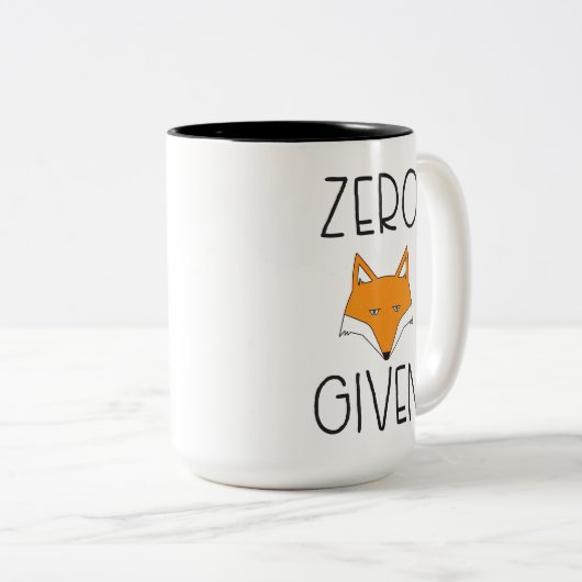 Tasse 2 Couleurs Fox zéro donné (Devant droit)