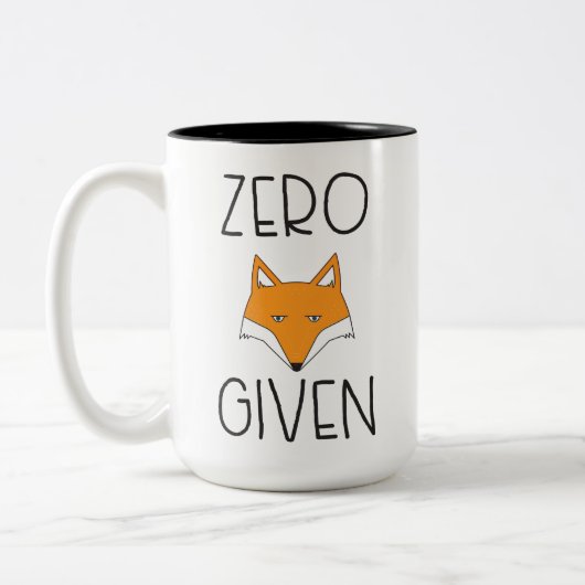 Tasse 2 Couleurs Fox zéro donné (Gauche)