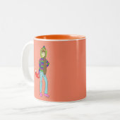 Tasse 2 Couleurs foxgirl (Devant gauche)