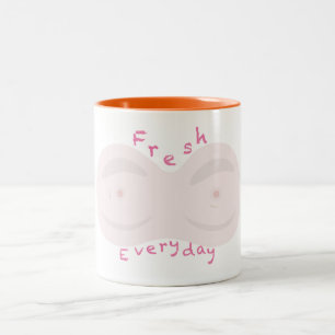 Tasse 2 Couleurs frais tous les jours mignon bouchon de dessin anim