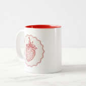 Tasse 2 Couleurs Fraise (Devant gauche)