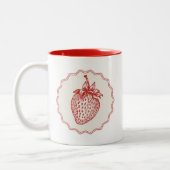 Tasse 2 Couleurs Fraise (Gauche)