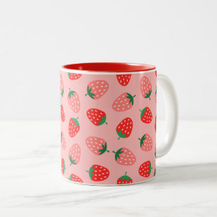 Tasse 2 Couleurs Fraise