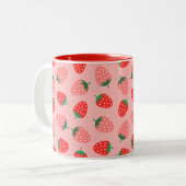 Tasse 2 Couleurs Fraise (Devant gauche)