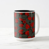 Tasse 2 Couleurs Fraise  (Devant droit)