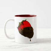 Tasse 2 Couleurs Fraise Chocolat-Couverte (Gauche)