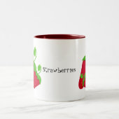 Tasse 2 Couleurs Fraises rouges juteuses (Centre)