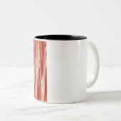 Tasse 2 Couleurs Frange de plume Fuchsia (Devant droit)