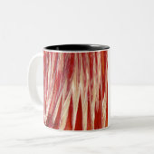 Tasse 2 Couleurs Frange de plume Fuchsia (Devant gauche)