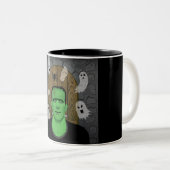 Tasse 2 Couleurs Frankenstein & Ghosts (Devant droit)