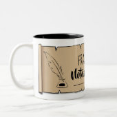 Tasse 2 Couleurs Frankfort Notaire Public Soll Feather Quill (Gauche)