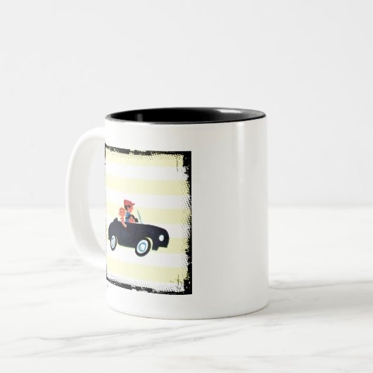 Tasse 2 Couleurs Frapper la route ouverte 3 (Devant gauche)