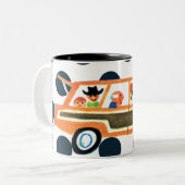 Tasse 2 Couleurs Frapper la route ouverte 4 (Devant gauche)