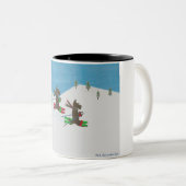 TASSE 2 COULEURS FRAPPER LES PENTES (Devant droit)