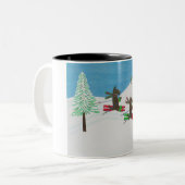 TASSE 2 COULEURS FRAPPER LES PENTES (Devant gauche)