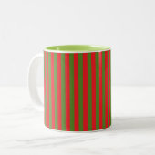 Tasse 2 Couleurs Frappes de Noël (Devant gauche)