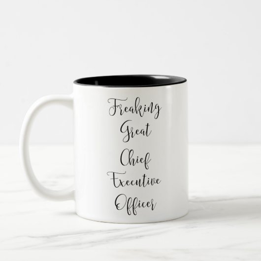 Tasse 2 Couleurs Freaking Great Chief Executive Officer (Gauche)