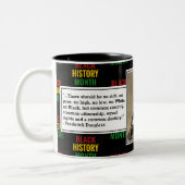 Tasse 2 Couleurs FREDERICK DOUGLASS | Citation de l'histoire noire (Gauche)