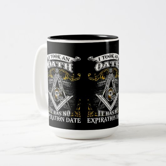 Tasse 2 Couleurs Freemason (Devant gauche)