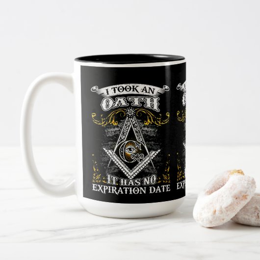Tasse 2 Couleurs Freemason (Avec donut)
