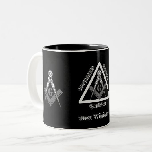 Tasse 2 Couleurs Freemason (Devant gauche)